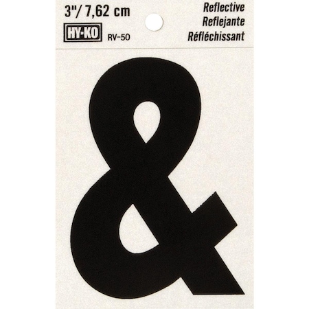 Hy-Ko 3 In. Vinyl Adhesive Symbol, Ampersand RV-50/AM